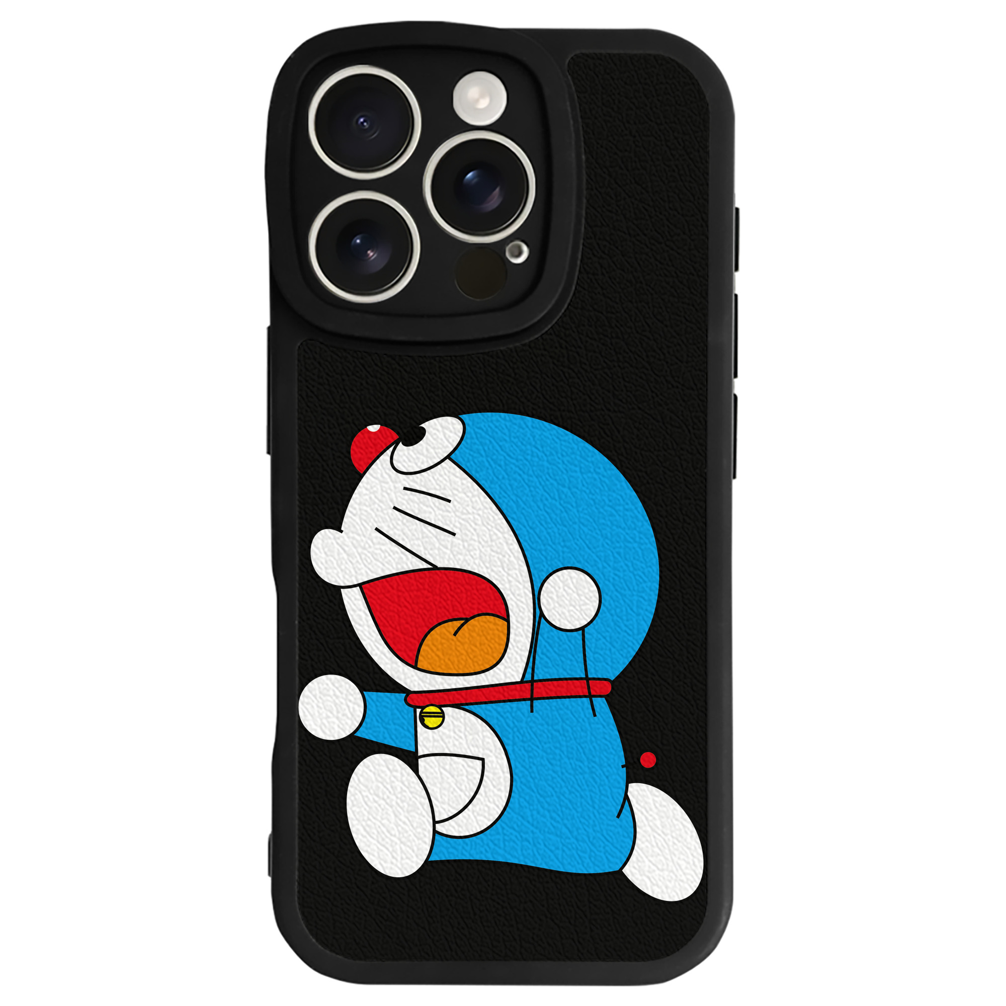 （画像用） ドラえもん Doraemon 【iPhone 16シリーズ対応】シリコンスマホケース（レザー調） 材質：シリコン